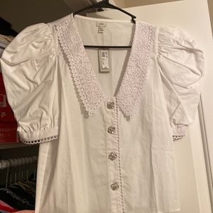 River island white top/blouse